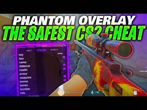 Using The SAFEST CS2 EXTERNAL Cheat (PHANTOM OVERLAY)