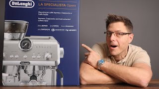 Delonghi La Specialista OPERA Espresso Machine Live Unboxing and Setup