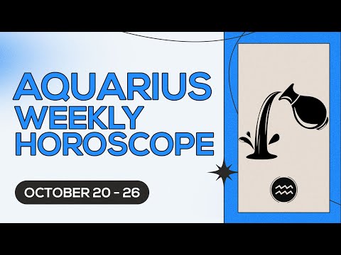 Aquarius Weekly Horoscope: October 20 to 26, 2024