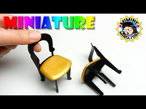 미니어쳐 카페 의자 만들기 Miniature - Chair 미미네 미니어쳐, ミミネミニチュア