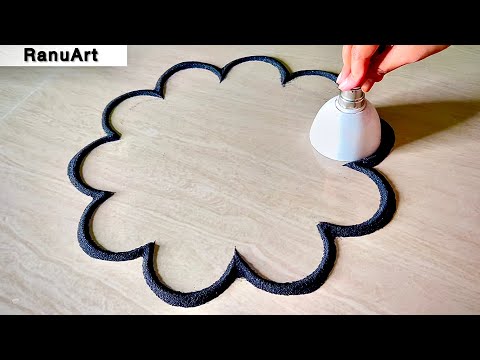 2 Simple Rangoli Designs for Makar Sankranti, Haldi Kunku & Pongal 🌼RanuArt Rangoli🌼✨