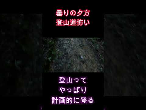 夕方の登山の下山は暗くってちょっと怖い！幽霊や熊が出ないかビビッてあるく40代サラリーマンVlog #サラリーマンvlog #40代 #会社員 #40代男性 #vlog #40代サラリーマン