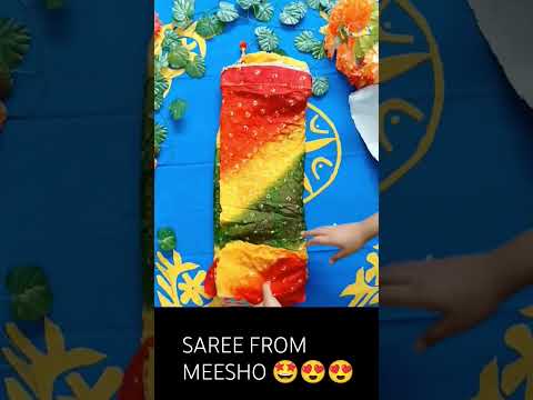 Beautiful saree under 500 from meesho 😍#trending #meesho #saree #meeshosareehaul