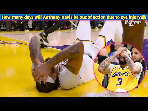 "Lakers in Trouble? Anthony Davis Exits Game with Eye Injury Against Raptors!"😘