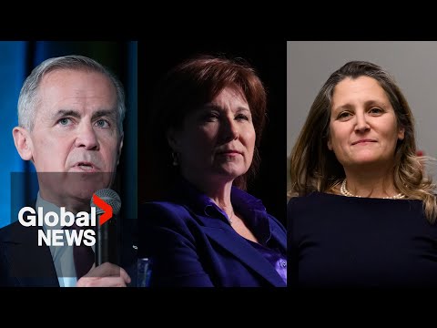 Who are the top candidates in the Liberal leadership race?