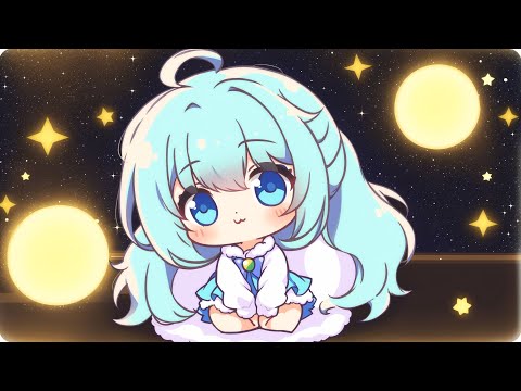 【作業用BGM】　ぽかぽか夜空のひかり【1時間耐久／かわいい／作業用／配信用／勉強用】フリーBGM