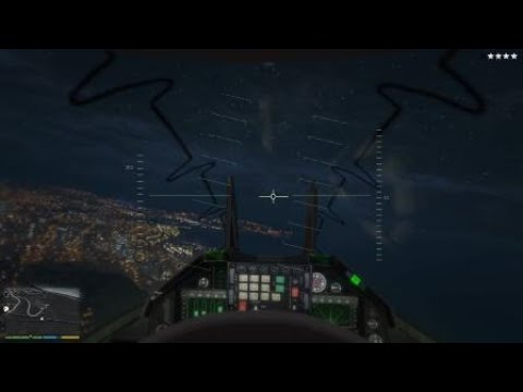 ( ZERO DAMAGES )  Stealing Military Jet with Franklin Grand Theft Auto V