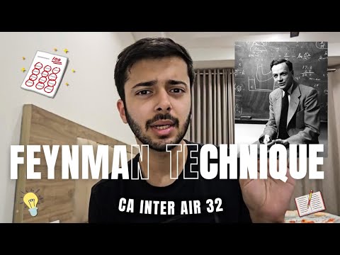 STUDY HACK | Maximize your Marks in ANY SUBJECT | The Feynman Technique | CA Inter AIR 32 |  #study