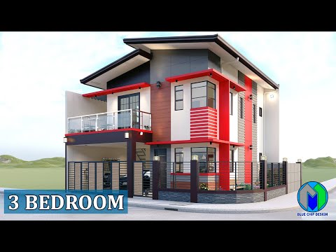 Two Storey House Design | 3 Bedroom | 100sqm lot | corner lot | casa