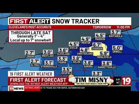 19 First Alert Weather Day: Snow expected this afternoon, continues into Saturday morning