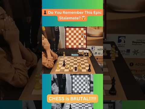 ♟️ Do You Remember This Epic Stalemate? 🤯 #chess #divya #stalemate #divya #divyadeshmukh #gukesh