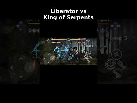 Liberator VS King Of Serpents | #shadowfight3 #shorts