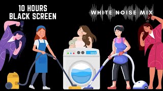 10 Hour Mix of 3 HAIR DRYER, 2 VACUUM CLEANER & WASHING MACHINE Sounds | White Noise MIX