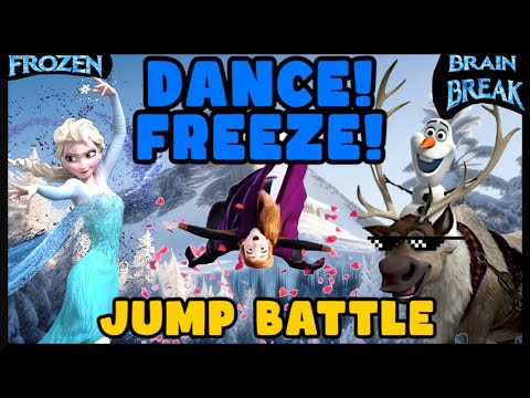 Frozen Brain Break! Freeze Dance | Jump Battle | Elsa's minigames