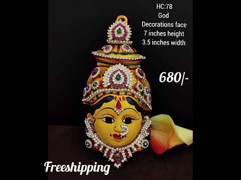 🙏Varamahalakshmi face idol with jewellery🙏r#face idol#ytshorts#viral#online shopping#trendy#latest#