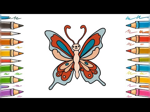 Create a Cute Butterfly with Easy Drawing Steps 🦋🎨