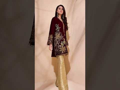 Latest wedding dress design/latest collection/latest fashion/velvet dress design/velvet season