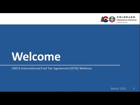 International Fuel Tax Agreement IFTA Webinar