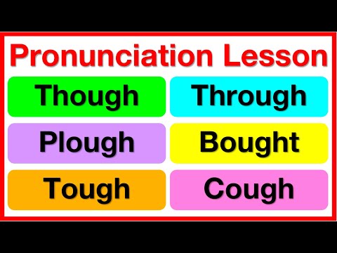 OUGH COMPLETE GUIDE 🤔 | 8 ways to pronounce 'ough' | English Pronunciation lesson with examples