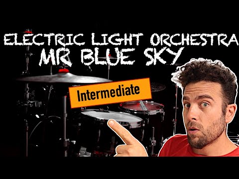 Electric Light Orchestra - Mr Blue Sky - Drum cover (with scrolling drum score)