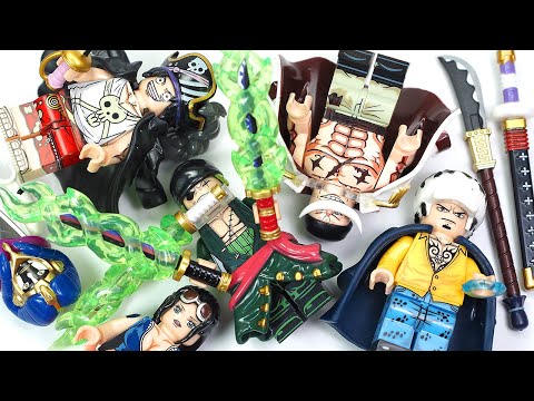 LEGO ONE PIECE Luffy | Roronoa Zoro | Trafalgar D. Water Law | Edward Newgate Unofficial Minifigures