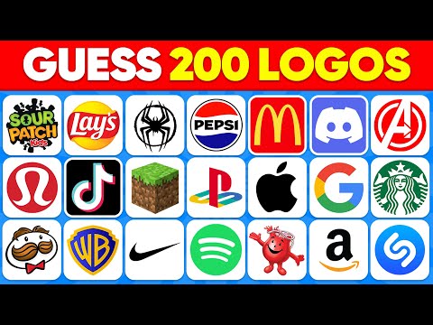 Guess the Logo in 3 Seconds | 200 Famous Logos | Logo Quiz 2024