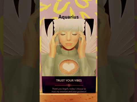 Aquarius / Trust in your intuition #angelcards #aquarius