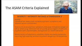 What is the ASAM Criteria?