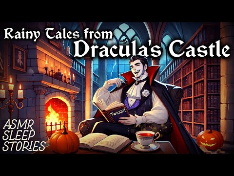 Rainy Tales from Dracula's Castle | Cozy Fall Nosferatu Bedtime Stories | Rain Ambience ASMR