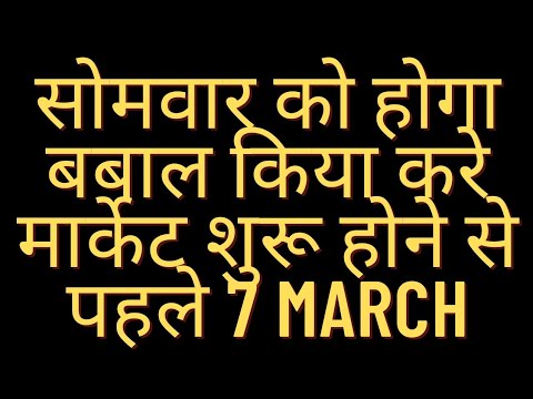 Monday Prediction Nifty Banknifty 7March FIIs Continue Selling In Equity Market Crash Prediction