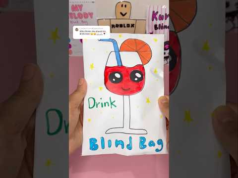 Drink blind bag! #blindbag #papersquishy #squishy #diycrafts #craft #papercraft #blindbagopening