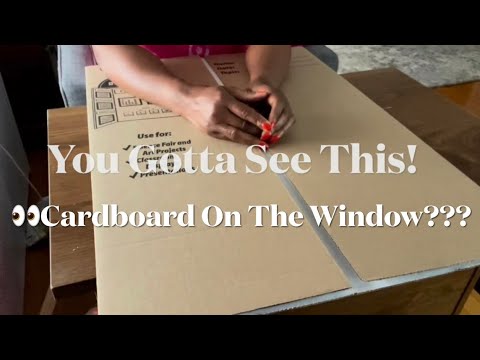 Window Treatment From Cardboard