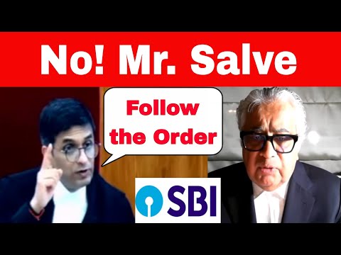 No Mr. Salve- CJI to Harish Salve, Supreme court