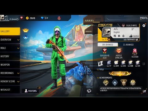 Free Fire Op Account Collection Video Available 🤯 Op Bundle And Gun Collection 😱