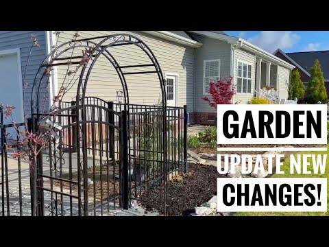 Garden Update with new changes// Plow & Hearth Arbor