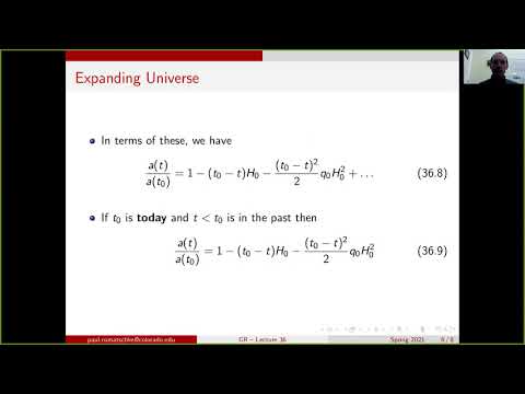 GR lecture36: The Age Of The Universe