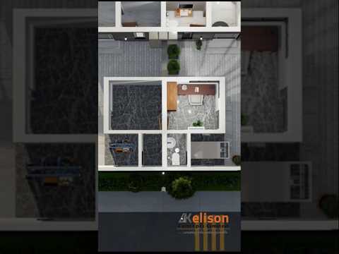 Modern house design. 4 bedroom house duplex