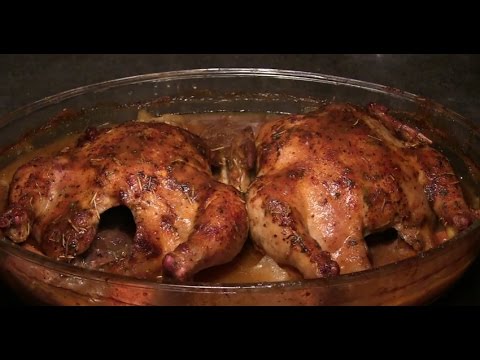 Easy Simple Roasted Cornish Game Hens Recipe: How To Make Baked Cornish Hens With Gravy