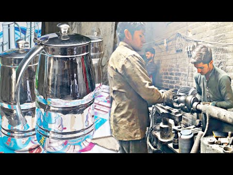 Steel Utensils Manufacturer Made Amazing Stainless Water Jug in Factory