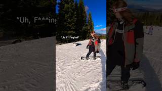 Bad Timing on my part 😂 #funny #snowboarding