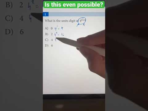 Units digit of 4 Math Trick Question #math #maths #mathpuzzle #mathematics #shorts #mathtricks #yt