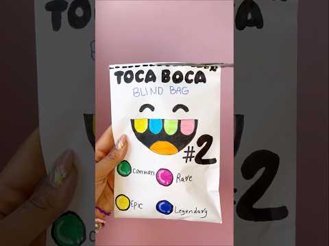 Toca Boca Blind Bag 2! #blindbag #tocaboca #diy #craft #papersquishy #papercraft #asmr #blindbags