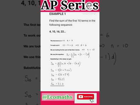 Ap series #apseries #arithmeticprogression