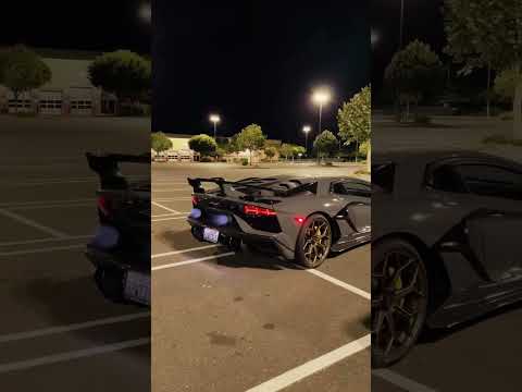 A flame-spitting V12 from the Lamborghini Aventador must be on of the best sounds in the world 😍🔥