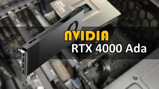 NVIDIA RTX 4000 Ada Generation Graphics Card Unboxing