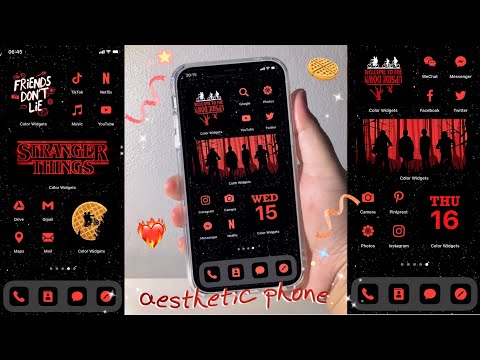 customize your iphone aesthetic 🧇 Stranger Things 🖤 iOS15 / aesthetic phone