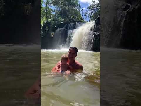 Legend’s first waterfall swim 🤍 ❤❤