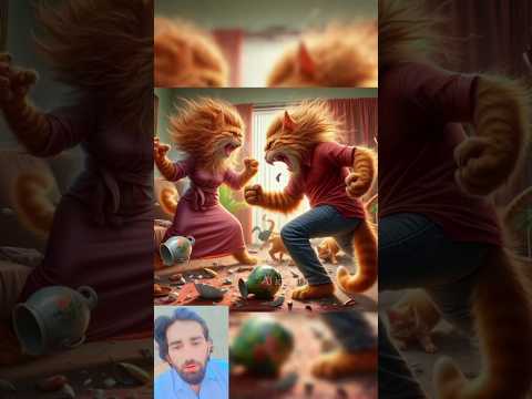 Fights Cat vs Kitty Emotional Ai|#cat #kitty #emotional #fighting #shortfeed #youtubeshorts