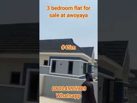 3 bedroom flat for sale at awoyaya Lagos .for #45m