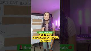 VIRAL content ideas for beauty professionals! Steal these! #contentmarketing #personalbranding